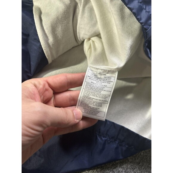 Nike Windbreaker Jacket Mens Large Blue White Full Zip Spell Out Swoosh Neon - Picture 6 of 10